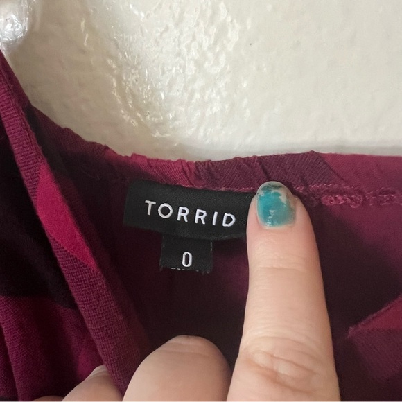 Torrid | Plaid Challis High Low Dress - Picture 6 of 7